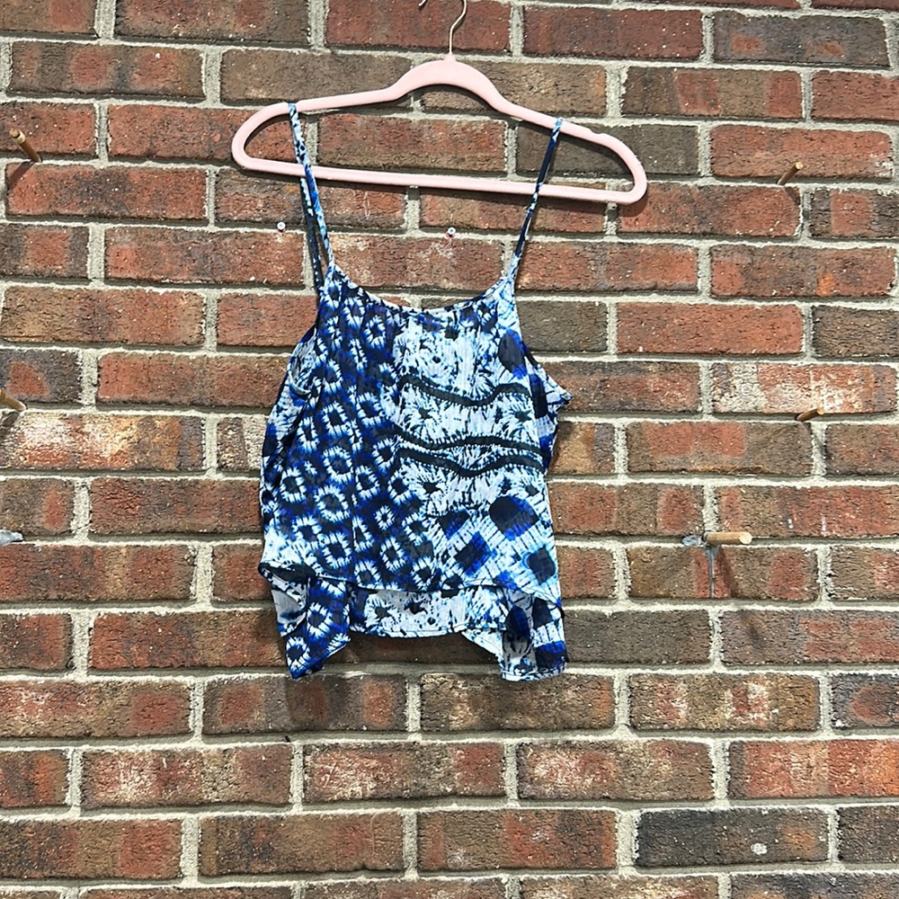 Patrons of Peace multilayered crop Tank